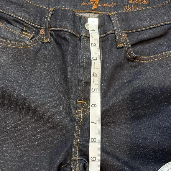 NWOT 7 for All Mankind, The Ankle Skinny.  Size 27. - Picture 10 of 14